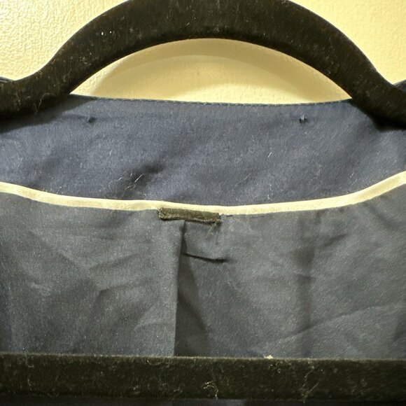 White House Black Market Tweed Boucle Blazer Womens M L Fringe Business Classy - Picture 8 of 15